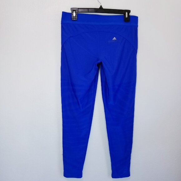 Stella McCartney x Adidas | Legging, Blue size Large Embossed ZEbra Print - Picture 7 of 15